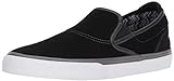Emerica Men's Wino G6 Slip-ON Skate Shoe, Black/Grey/White, 7 Medium US