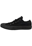 Converse Unisex Chuck Taylor All Star Low Top Black Monochrome Sneakers -...