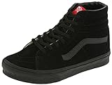 Vans VD5IBKA Unisex SK8-Hi Suede Skate Shoes, Black/Black, 9.5 B(M) US...