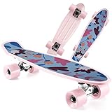 WhiteFang Skateboards 22 inches Kids Skateboard with Colorful PU Wheels,...