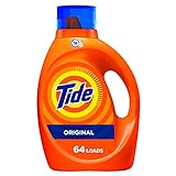 Tide Laundry Detergent Liquid Soap, High Efficiency (He), Original Scent,...