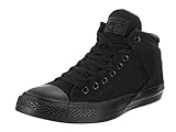 Converse Men's Street Canvas High Top Sneaker, Black/Black/Black, 10.5 M US