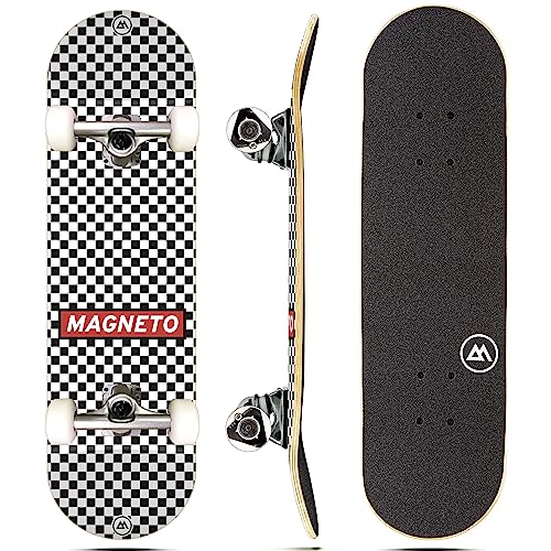 Magneto Checkered Skateboard