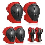 Sports Protective Gear Safety Pad Safeguard (Knee Elbow Wrist) Support Pad...