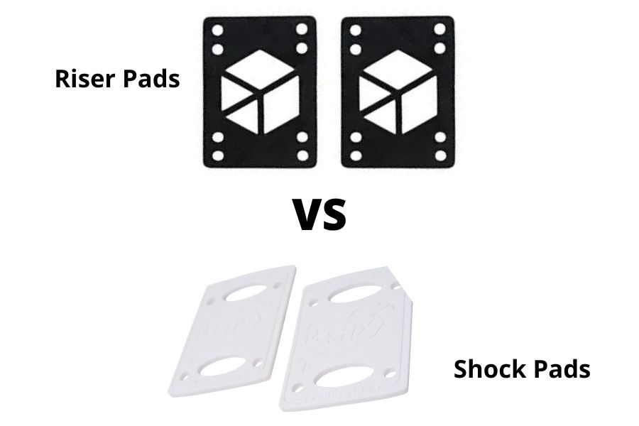 shock pads vs riser pads